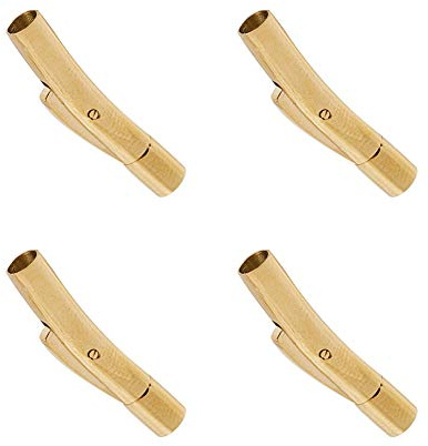 UNICRAFTALE Tube Bajonettverschlüsse 4 Sätze 3mm Loch Edelstahl Bajonettverschlüsse Golden End Verschlüsse Anschlüsse Für Armbänder Halsketten Schnalle Schmuckherstellung
