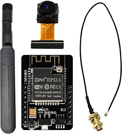 diymore für ESP32-CAM WiFi Bluetooth-Entwicklungsplatine mit 2640-Kameramodul und 8 dBi Dualband-Antenne + IPEX-zu-RP-SMA-Pigtail-Kabel