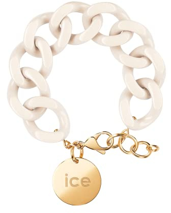 ICE - Jewellery - Chain bracelet - Bracelet Mailles XL de Couleur pour Femmes Fermé d’une Médaille Dorée