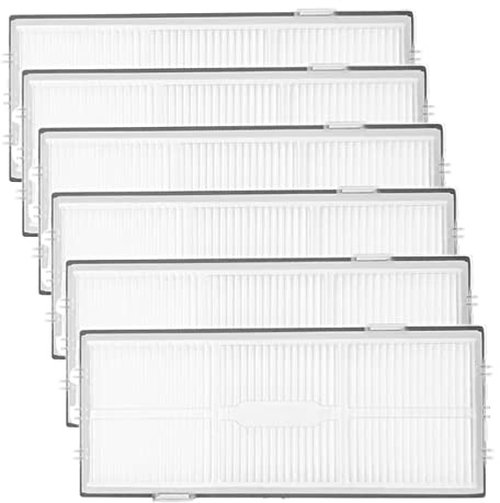 BiOHY Filtre Hepa pour Série S7 & S8 (Lot de 6) | S8, S7+, S7 MaxV+ & MaxV Ultra | Accessoires robot laveur | Filtre à air contre la poussière