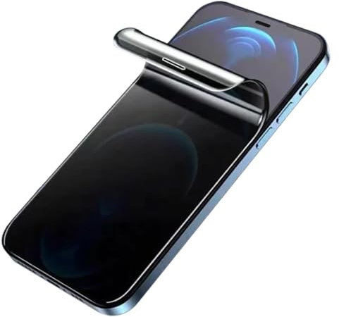 LXEEOLX [2 Pack Privacy Screen Protector for iPhone 12/12 Pro, Full Coverage Anti-Spy Soft Hydrogel Film [Shatter-Resistant][Anti-Scratch][Case Friendly][No Tempered Glass Film]