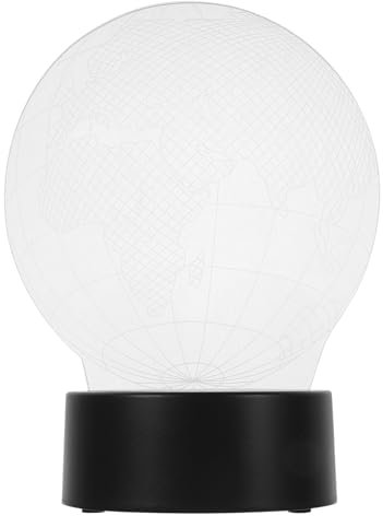 UKCOCO Tischlampe Led Aus Kunststoff Mit Buntwechselndem Licht Touch-schalter Kugelförmiges Design Nachtlicht Für Zuhause Schlafzimmer Und Dekoration Ohne Batterien