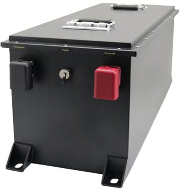 SSCYHT Batería de fosfato de Hierro y Litio para Carrito de Golf, 48V batería de Gran Capacidad LiFePO4, Paquete de batería de Litio para Coche turístico, 48V, 100AH, 85AH,48v100ah