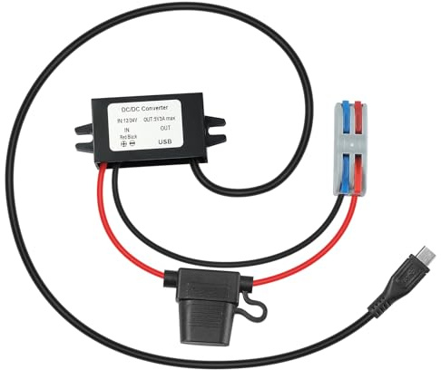 MZHOU Spannungswandler 8V-32V auf 5V USB 3A 15W, Micro USB Steckdose 24V zu 5V Buck Wandler Step-down Ladegerät Lade-regler