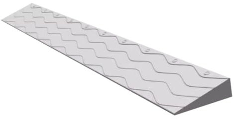 Rampas de umbral for portales,rampas for sillas de ruedas for portales interiores, varios tamaños y alturas/colores for portales baños supermercados entradas de garajes(Gray,100*10*3.5cm)