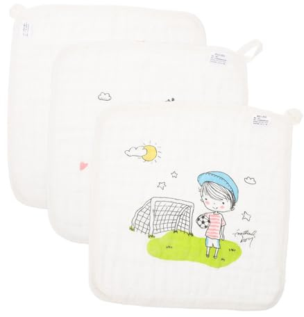 CIMAXIC 3stücke Waschlappen Aus Baumwolle Quadratische Handtücher Für Kleinkinder Speicheltücher Und Gesichtswaschtücher Für Babymädchen Und Kleinkinder