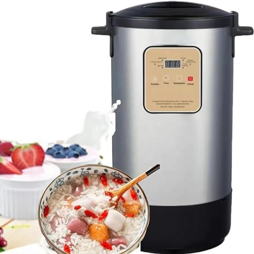 LYFDPN Machine de Fermentation Commerciale, yaourtière Automatique en Pot intérieur en Acier Inoxydable de 12 L avec contrôle Intelligent de la température du Temps, enzymes, pâte