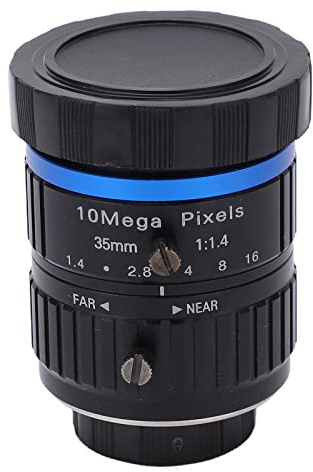 10 MP C-Mount-Objektiv, 35 Mm Brennweite, Manuelles Irisobjektiv, Keine Leichte Verzerrung, Hochwertige Bilder für Industriekameras, Manueller Fokus und Einstellbare Blende,