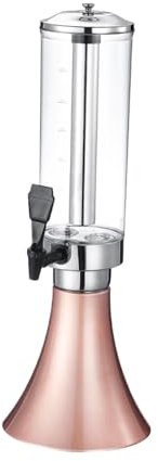 DimyFew Chiller and Beverage Dispenser Beer Dispenser,3L Beverage Drinks for Outdoor, Rose Gold