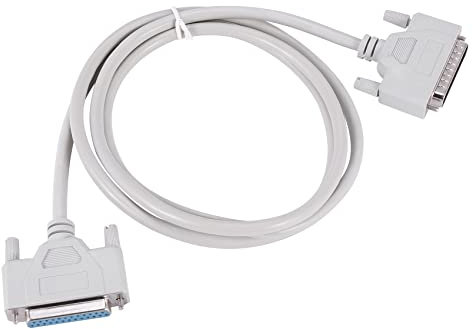Orolotay 25-Poliger DB25 Parallel Stecker und Buchse Drucker DB25 M-F Kabel 1,5-M Computer Kabel Drucker VerläNgerung Kabel 25-Poliges