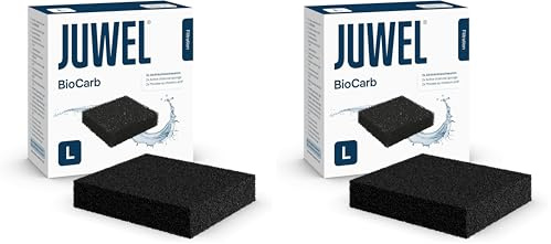 Juwel Aquarium - bioCarb L (Standard) - Aktivkohleschwamm (Packung mit 2)