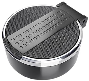 Posacenere per auto portabicchieri a prova di odore portabicchieri auto posacenere con copertura sicura versatile piccolo cestino contenitore