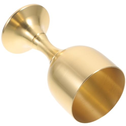 Alipis Vintage Brass Chalice Cup for Wine and Tea Lightweight, Versatile Use in Casual Gatherings and Formal Dinner Parties, Golden Tabletop Offering Cup