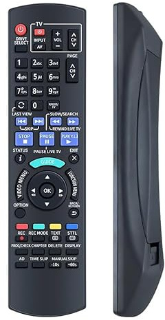 N2QAYB001059 Replacement Remote Control for Panasonic DMR-EX97 DMR-EX97EB DMR-EX97EB-K DVD Recorder DVD Player