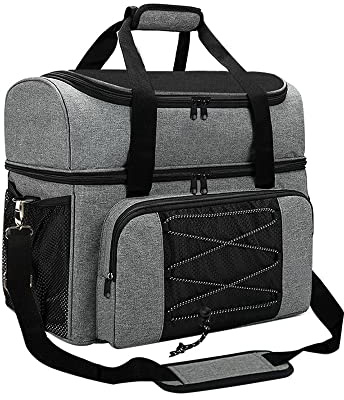 Ausla Bowlingtasche für 2 Bälle mit Gepolstertem Ballhalter, Strapazierfähigem Polyester, Schuhfach für Größe 16, Perfekt für Anfänger und Profis