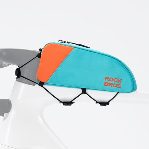 ROCKBROS Fahrrad Rahmentasche Schmale Oberrohrtasche aus Polyester | Schnellmontage mit Schnalle, Anti-Wackel, für MTB und Rennrad, 0,8 L
