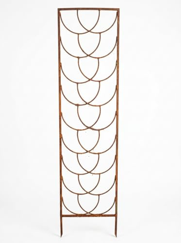 Kapaga - Rankgitter Rost 200 cm - Rankhilfe Garten - Staudenhalter | Blumenhalter - Rankengewächs Pflanzenstütze - Blumenstütze - Staudenstütze - Rankhilfe Strauchhalter