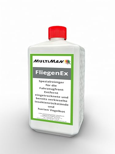 Multiman® FliegenEx - 1 Liter - Beseitigt Insektenrückstände auf Frontscheiben von Wohnmobilen