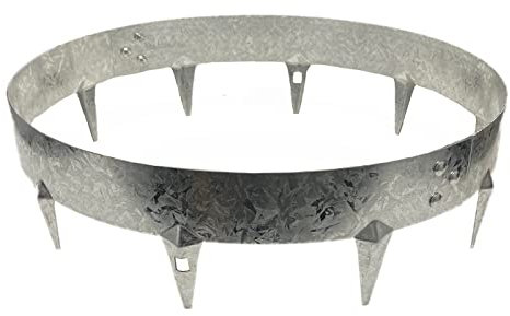 CORE EDGE Tree Ring - Flexible Decorative Steel Garden Border Edging for Bushes, Shrubs and Trees (600mm, Galvanised)