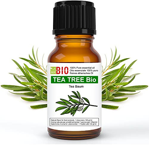 TeeBaumÖl Bio Ätherisches Öl 100% Reines 10 ml - Aromatherapie Kosmetik Therapeutische - Laborbio