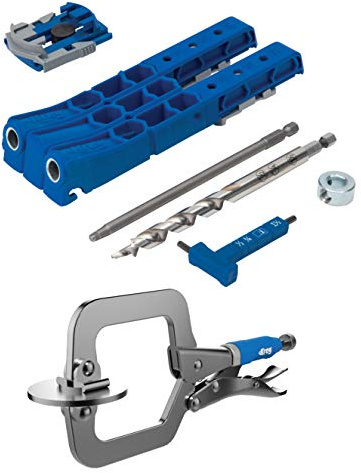 Kreg Taschen-Lochschablone 320 - Metall, Blau, Holzwerkzeug, Jigs, Taschen-Lochschablone