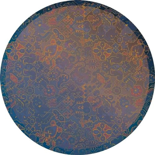 Komar DOT runde und selbstklebende Vlies Fototapete Ornament - Ø Durchmesser 125 cm - 1 Stück - Tapete, Dekoration, Wandtapete, Wandbild, Wandbelag, Designtapete - D1-045