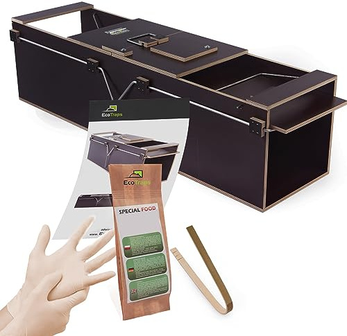 Marderfalle Lebendfalle - Wiederverwendbare Rattenfalle - Verkleidet mit Birkensperrholz Tierfalle Garten - Premium Marderfallen von Profis empfohlen - Robuste Ausführung (LT99, Long, 99x28x27cm)