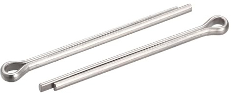 sourcing map 5Stk. Geteilter Splint 3mm x 40mm 316 Edelstahl Klipp Befestigung für Automobilindustrie Mechanik Silber