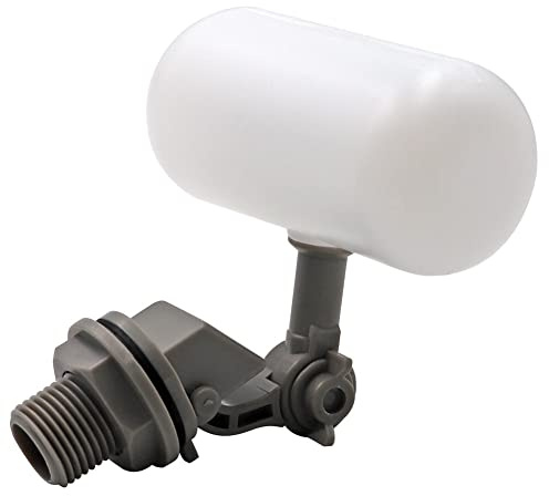 HUFFA Mini-Schwimmerventil 1/2 oder 3/4 Wasser-Schwimmerventil mit verstellbarem Arm Automatisches Füllventil-Kit for Vieh-Wassertankbrunnen (Color : Weiß, Size : 3-4 Inch)