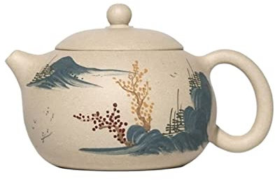 FFOCCO Tetera Hervidor de té 270ML China Yixing Tetera de Arcilla púrpura Tetera de Barro Blanco Xishi Tetera de Oficina en casa Juego de té de Estilo Retro Tetera/Teteras/Tetera Present