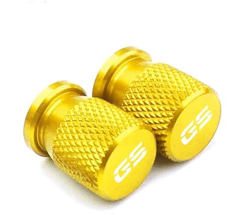 QISUO Motorrad Zubehör Rad Reifen Ventil Kappe Abdeckung for BMW F850GS F 850 ​​GS R1200GS R1250GS R 1200GS R1250 GS R 1250 GS LC ADV (Farbe : Gold)