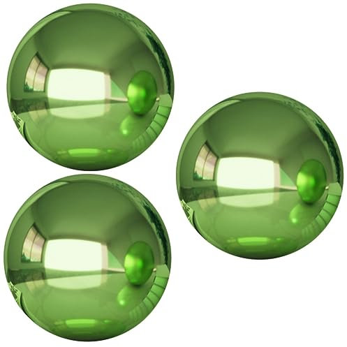 3 Stück reflektierende Gartenkugel mit Metallbesatz for den Außenbereich, Metalldekoration, Metall-Außendekoration, glitzernde Außendekoration, Gartenkugeln, reflektierende Gartenkugel, dekorative Met