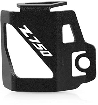 OLLinS Schutzrahmen Für Kawasaki Z750 Z 750 2007 2008 2009 2010 2011 2012 2013 Motorrad CNC Hinterrad Bremsflüssigkeitsbehälter Deckel Schutzfolie Sturzpads (Farbe : Schwarz)