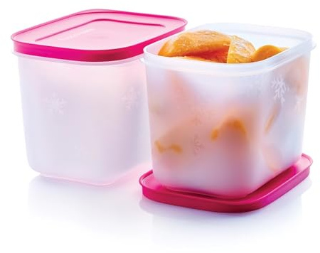 Tupperware Essentials Freezer Mates 2-teiliges Frischhaltedosen-Set – 1,1 l – Organisieren Sie den Gefrierraum – Luftdichter & frostfreier Deckel – langlebig & wiederverwendbar – einfach zu stapeln