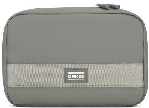 OAK25 Kabeltasche Organizer Grün - Essential Organizer - Stylische Kabel Tasche für Reise & Travel - Tech Case als Zubehör Bag Accessoires - Elektroniktasche aus Recyceltem Material
