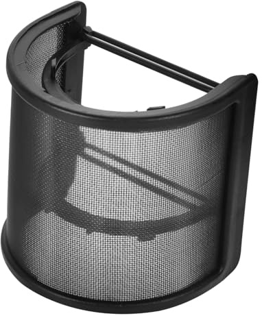 OSALADI Pop Filter Microphone Handheld Mic U Shape Windscreen Shield for Microphone Reflection Reduction Use Recording