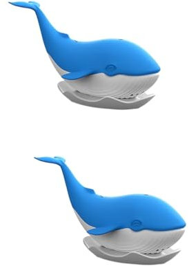 FUNOMOCYA 2pcs Silicone Tea Infuser Whale Shape Tea Strainer Strainer Tool Straining Tool for Loose Leaf Filter for Beautiful Cup