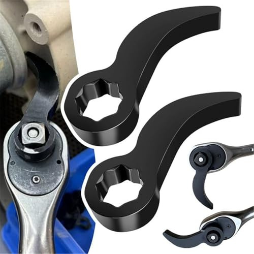 AFGQIANG Pry Bar Wrench Adaptor Head, Crowbar Adapter Head Tool, Half Shaft Removal Car Repairing Tools 3/8 Drive,Wrecking Bar Pry Bar Wrench Head (1)