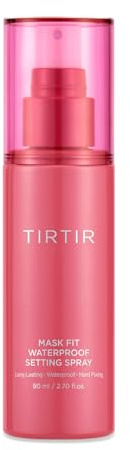 TIRTIR Waterproof Setting Spray – 24 Hour Long Lasting Fix, Sweatproof Water Resistant Makeup Finisher – Ethanol Free, Semi Matte Finish for Oily Skin – Korean Makeup Fixer