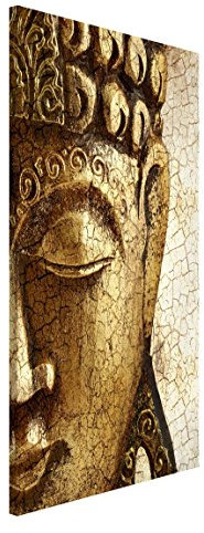 Magnettafel Pinnwand für Magnete Spirituell Magnetboard - Magnetwand Made in Germany - Kunstkopie Retro Vintage Notiztafel gold Küche Flur Büro Visionboard WBMT_2549 (30x40cm)