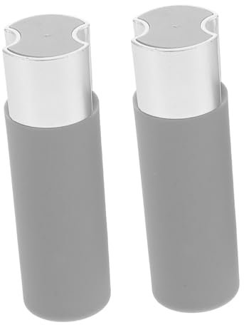 JUMPLAWN 2 Stück Jalousiengriffe Kunststoff Grau Mit Windfesten Beschwerten Zugschnur Anhängern Für Vorhänge Und Rollos Zur Stabilisierung