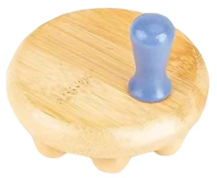 Bambus Massagebürste Handliches Massagewerkzeug für Nacken und Fuß | Beige, Tragbar und Leicht, für Zuhause oder Büro, Unterstützt Entspannung und Wohlbefinden