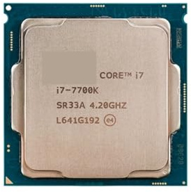 Procesador Core i7 7700K de Cuatro núcleos a 4,2 GHz, Ocho subprocesos, 8 MB, 91 W, LGA 1151