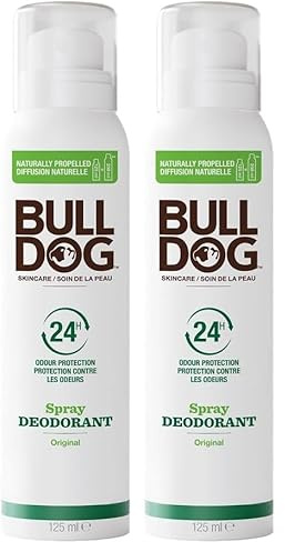 Bulldog Déodorant pour Homme Spray Original 125 ml (Lot de 2)