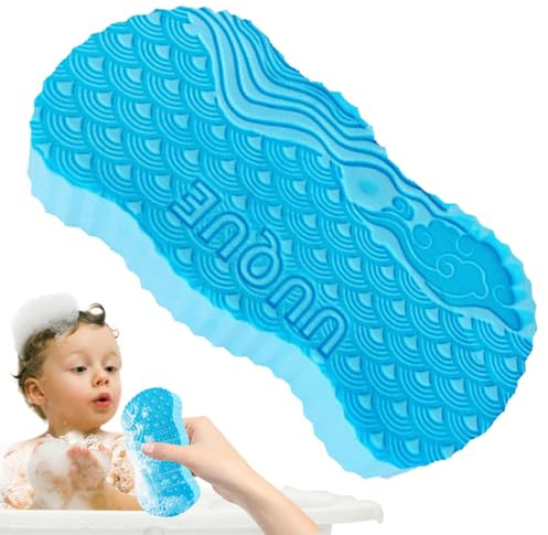 Babykörperwaschschwamm - doppelseitiger Weichbadschwamm für Babys und Kinder, Säuglingsduschenpinsel | Sanfte Körper schrubber, Babybadeschaum, Kleinkindbadzubehör für Neugeborene, Badewaschkissen