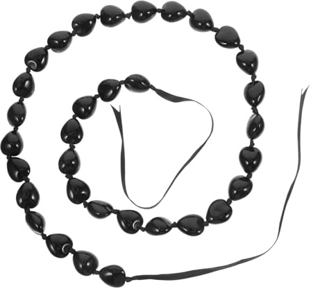 ibasenice Collana per Laurea in Acrilico con Perle Nere Accessorio Decorativo per Foto e Festa di Laurea Collana Onore per Celebrazioni Universitarie