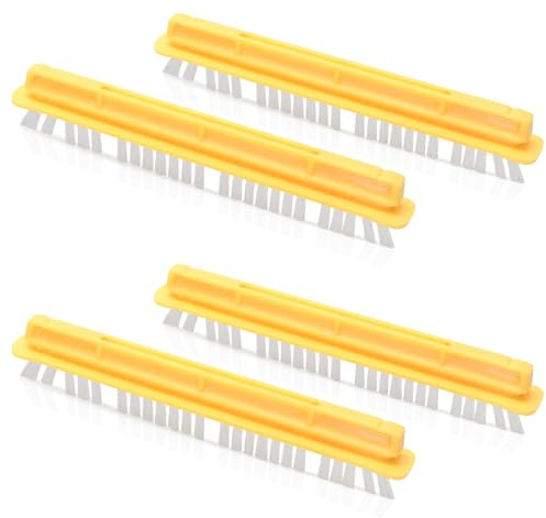 Wiseten 4PCS Brosses pour Kärcher Brosse Grand Format pour Joints, Brosse de Joint Kärcher XXL pour Nettoyage Hygiénique des Joints de Ciment et de Carrelage, Accessoires pour Nettoyeur Vapeur Kärcher