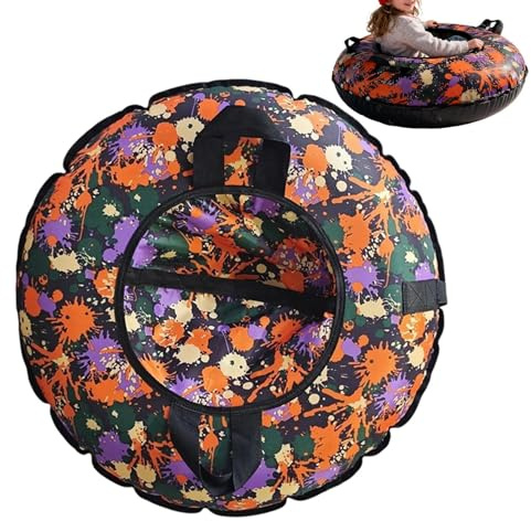 Luge à Neige 104 cm avec Poignées Boudin Gonflable en PVC