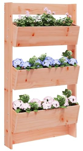 Lumanois Fioriera a Muro 3 Ripiani 60x18,5x110cm Legno Douglas,Casa e Giardino,Prato e Giardino,Giardinaggio,Vasi e fioriere,9.92kg-825119