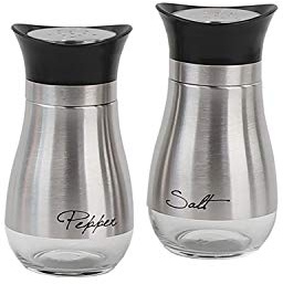 Servette Home Basic Salt & Pepper Shakers - Stainless Steel